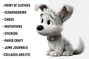 Cute Watercolor Dogs Clipart, an Illustration by SinaCreation (Thumbnail 2 of 6)