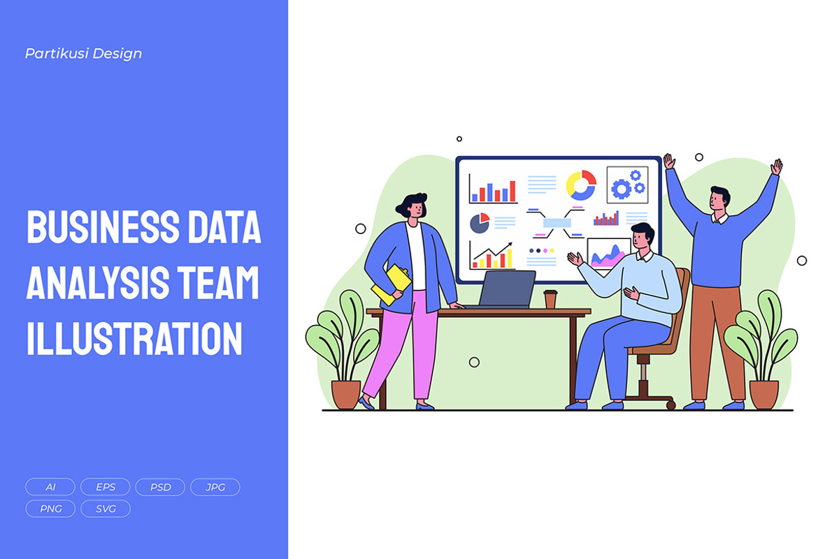 Business Data Analysis Team, a Work Illustration by Partikusi Design (Photo 1 of 3)