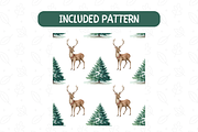 Forest Deer Watercolor Clipart, an Illustration by TatiMockup (Thumbnail 4 of 5)