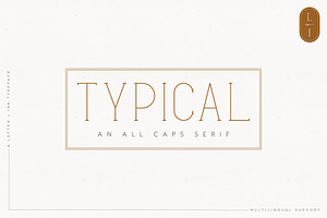 Typical All Caps Display Serif