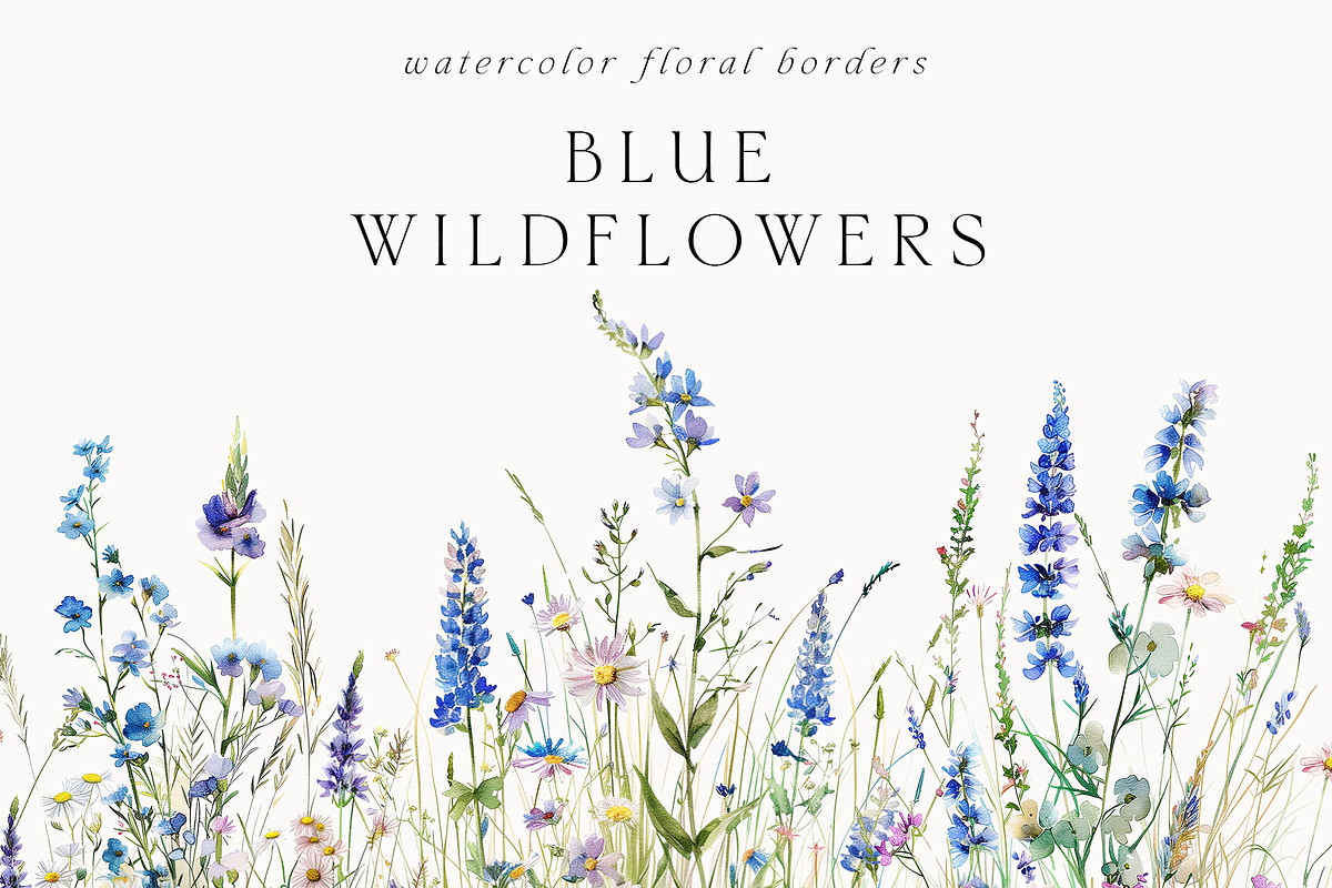 Waterolor Floral Borders Bundle, a Decorative Illustration by Lana Elanor (Photo 3 of 97)