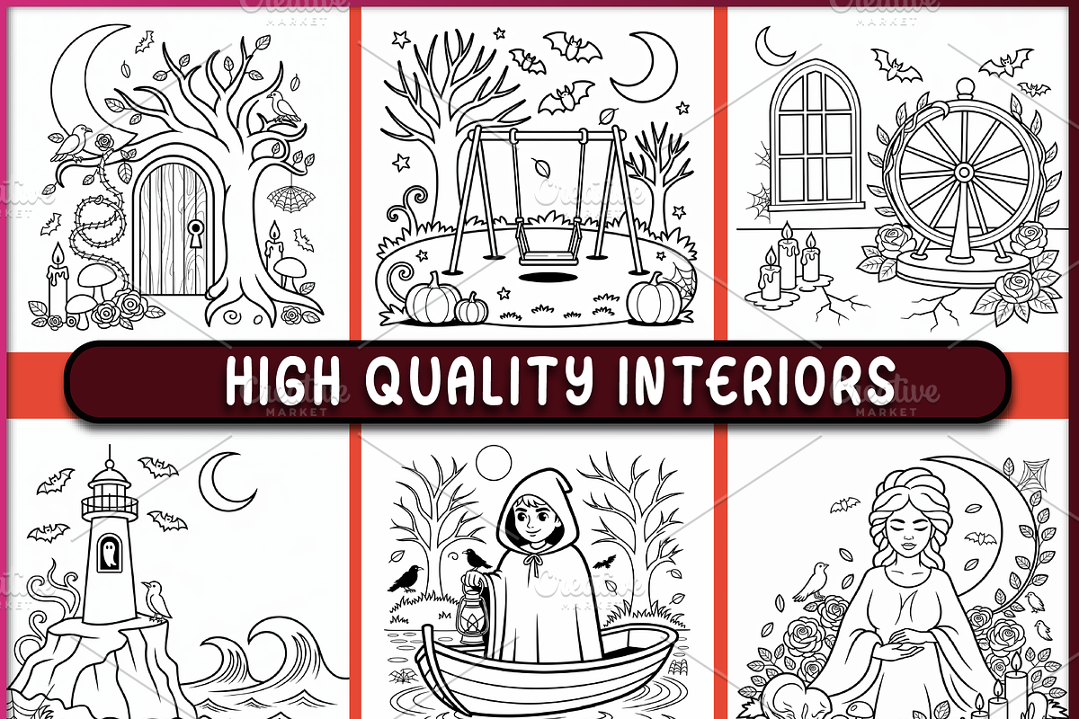 Gothic Fairytales & Nightmares Adult, a Seasonal Illustration by Ink Gallery (Photo 2 of 4)