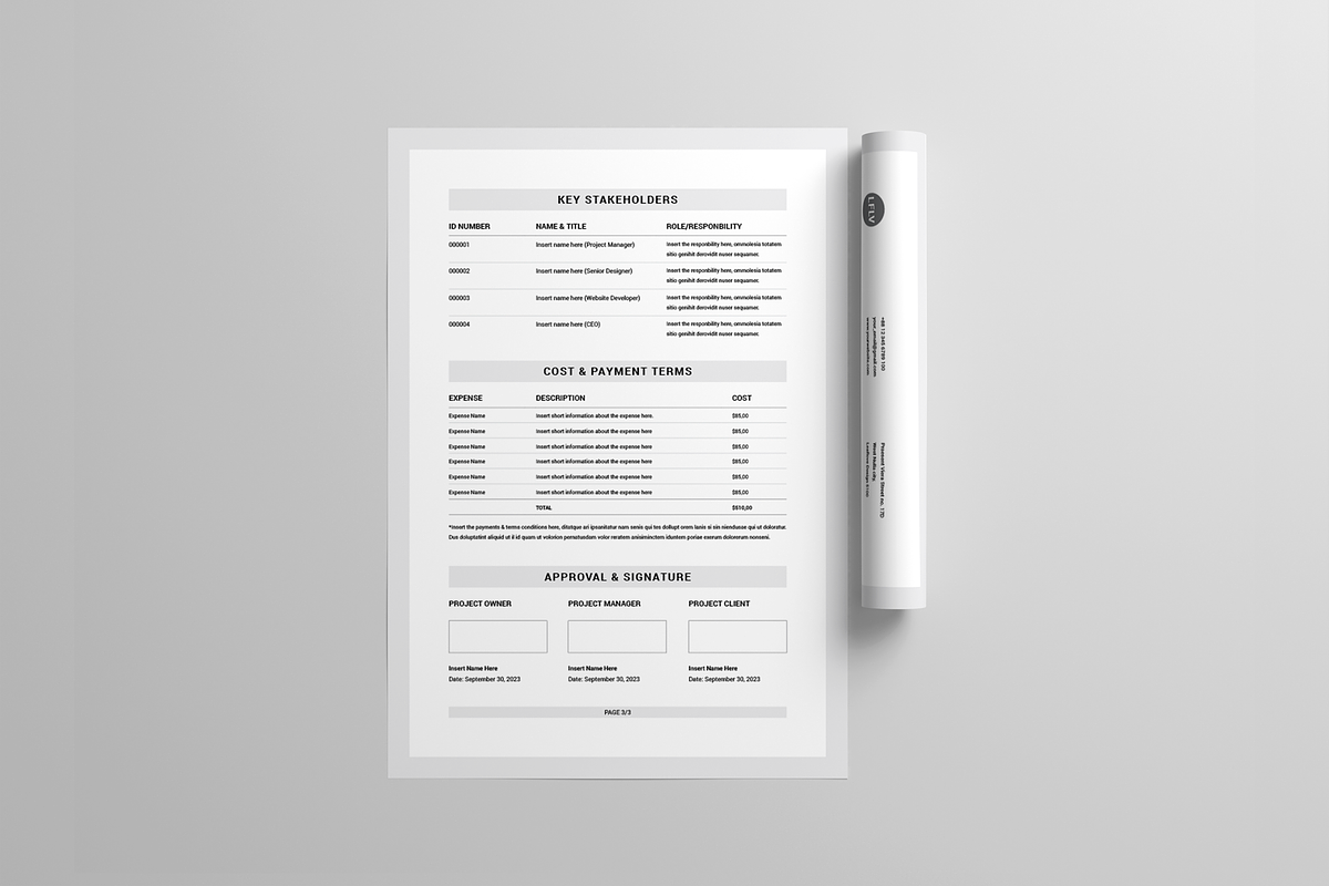 Scope Of Work | MS Word & Indesign, a Stationery Template by Leaflove (Photo 5 of 6)