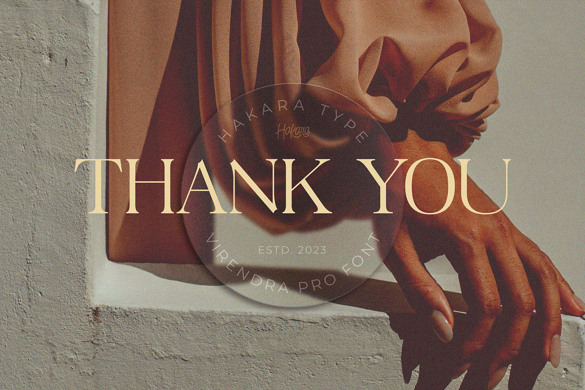 Virendra Pro - Modern Serif Font, a Serif Font by Hakara Type (Photo 15 of 15)