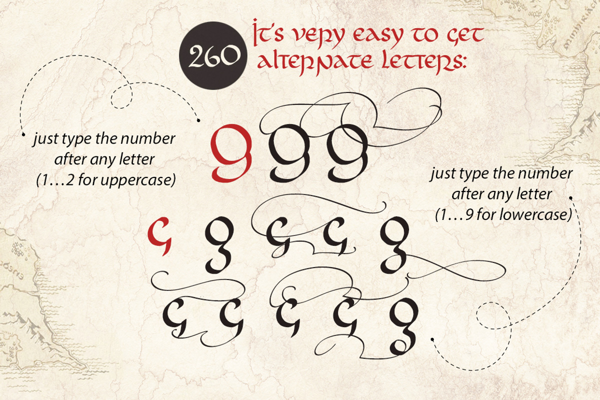 Rivendell. The full of magic font. preview 3
