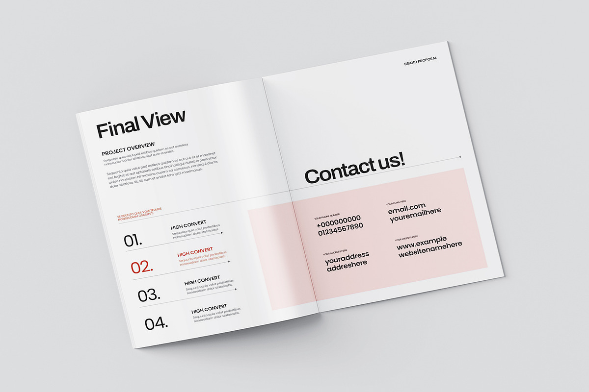 Brand Proposal Brochure Template, a Brochure Template by Oriofix (Photo 7 of 8)