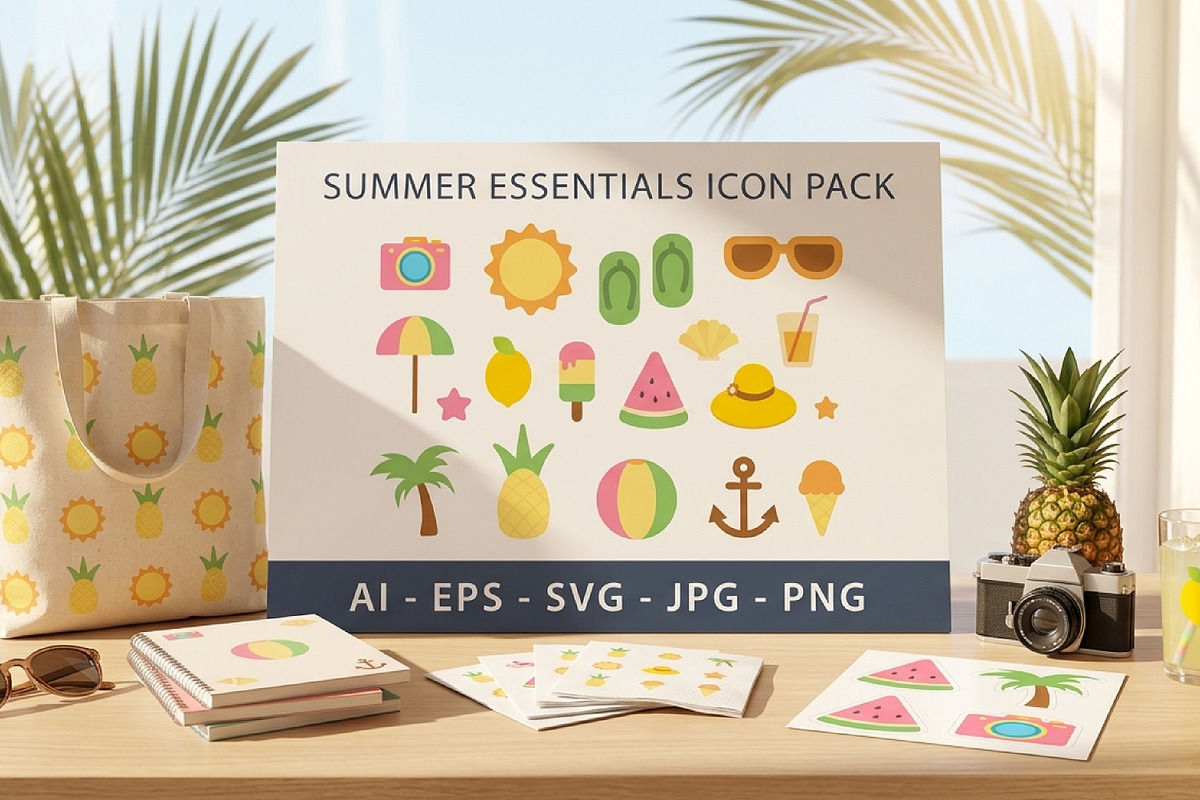 Summer themed icon collection, a Solid Icon by Saba Vector (Photo 4 of 4)