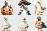 Funny Halloween Silly Goose Clipart, an Illustration by Black Bird Studio (Thumbnail 5 of 6)