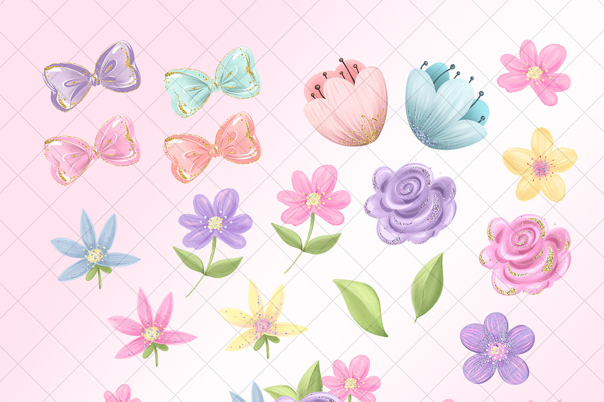 My Cute Ballerina Clipart, a Decorative Illustration by Masha  Studio (Photo 9 of 11)