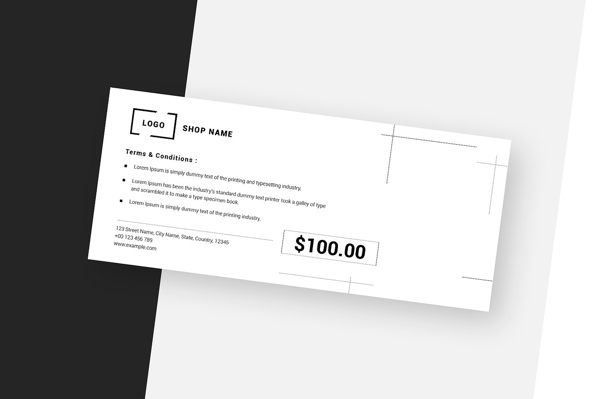 Gift Voucher, a Card Template by Amit Debnath (Photo 3 of 7)