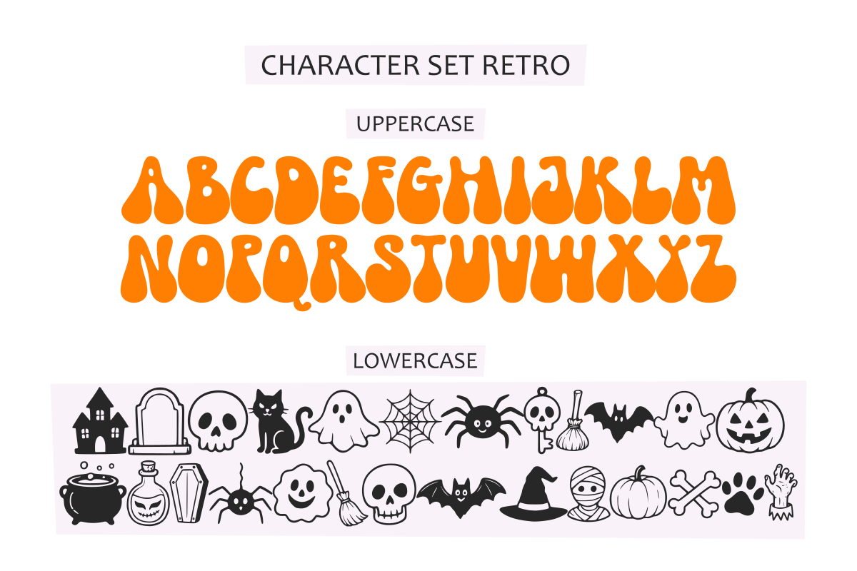 Spooky Halloween - Cute Script Font, a Script Font by SaktiAvellin (Photo 6 of 9)