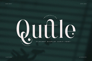 Quttle – Elegant Display Serif Font