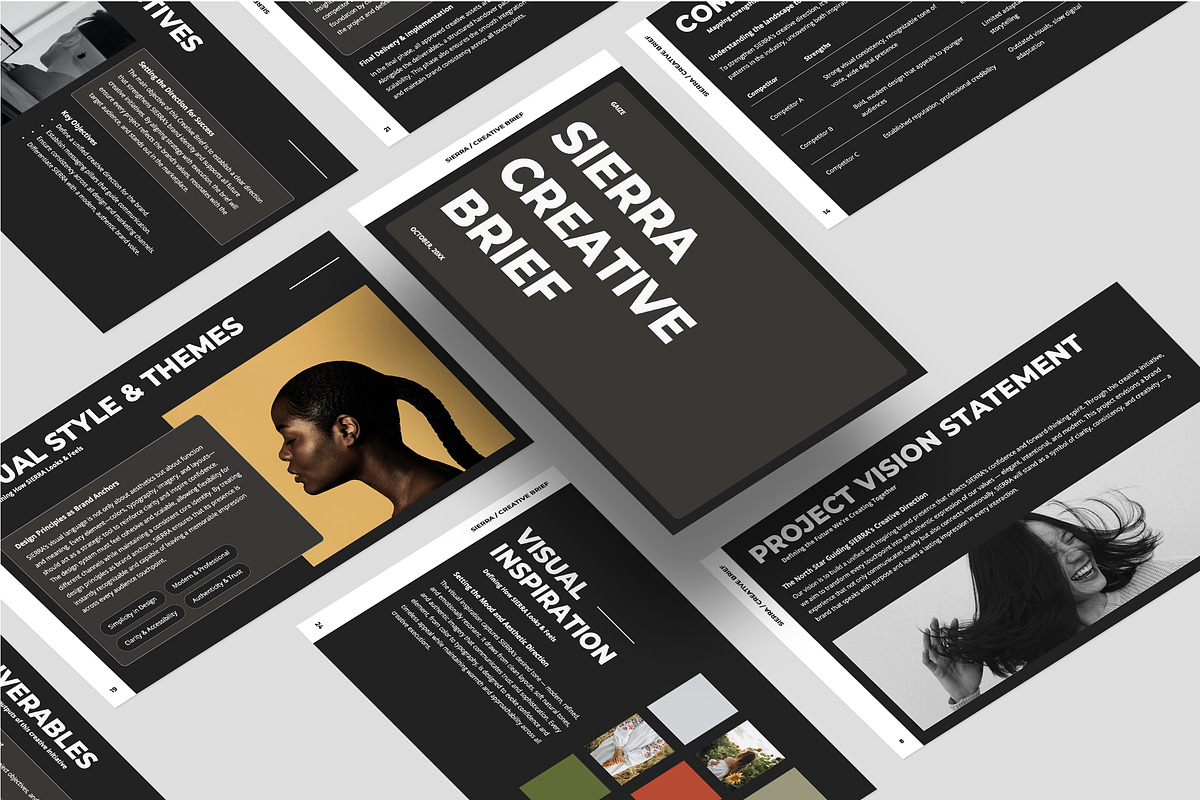 SIERRA Creative Brief PowerPoint, a Presentation Template by Gaize (Photo 10 of 10)