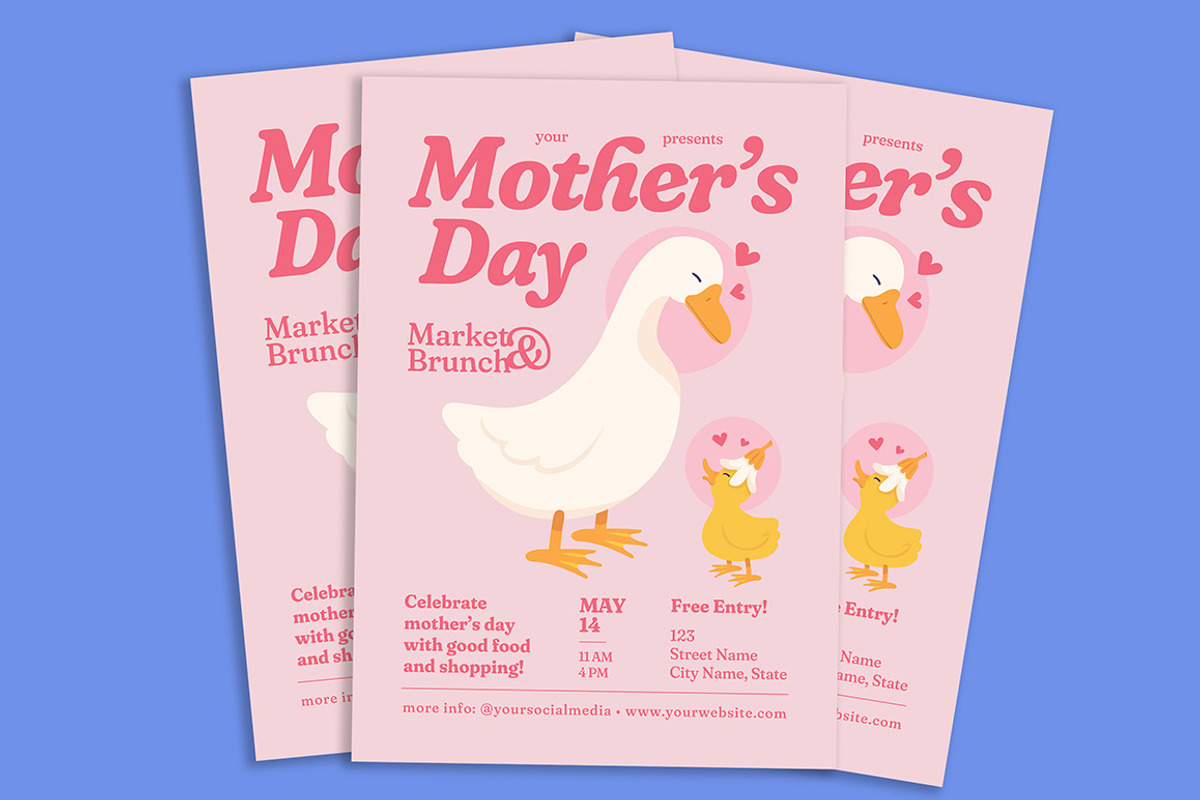 Modern Mother's Day Flyer, a Flyer Template by Gumico Studio. (Photo 4 of 6)