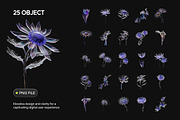 3D Glass Flowers, an Object Graphic by Illustrava (Thumbnail 2 of 7)