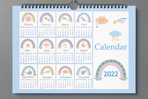 Boho Style Calendar For 2022