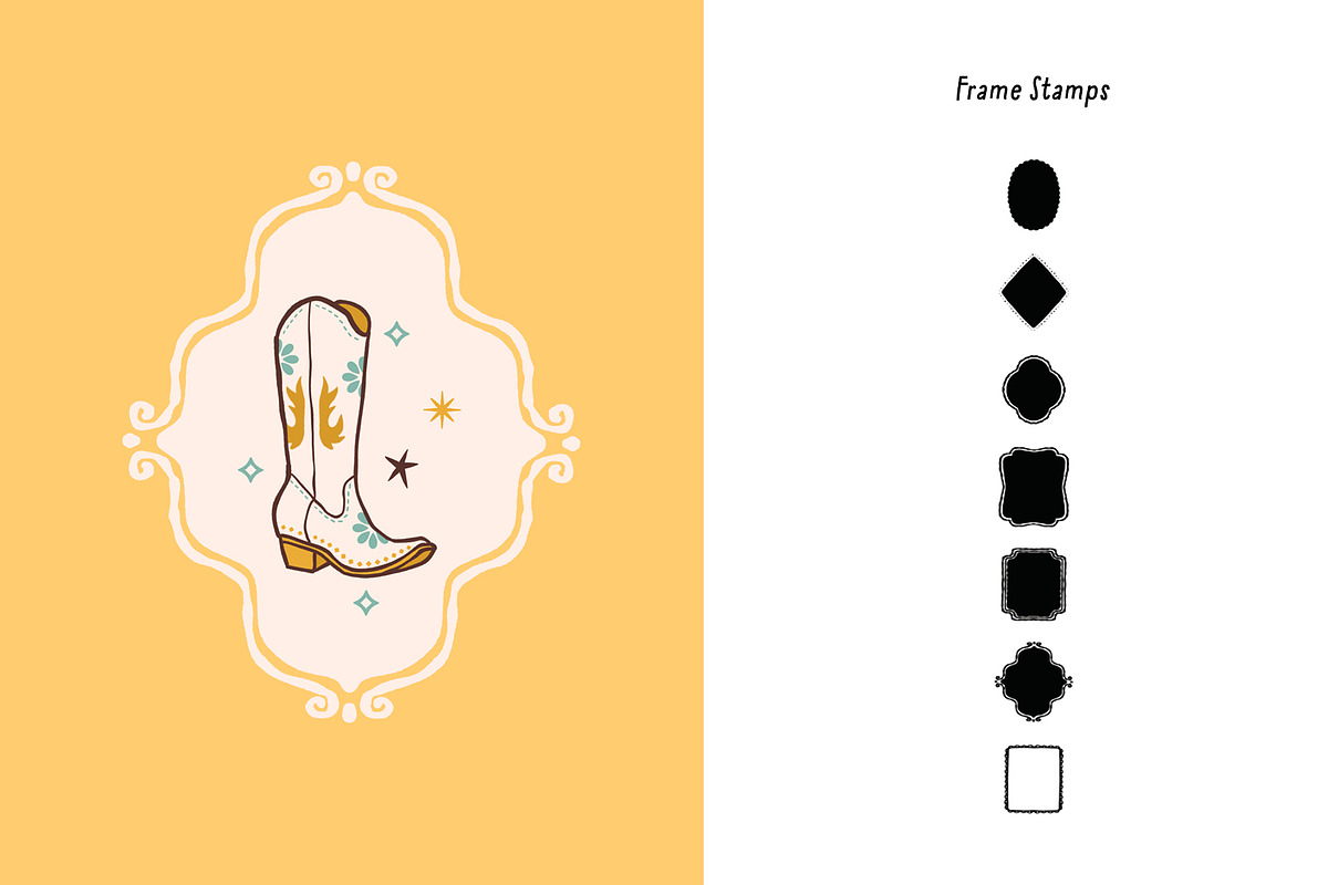 Whimsy Cowgirl 102 Procreate Brushes, a Brush Add-On by Pencil Twist (Photo 6 of 10)