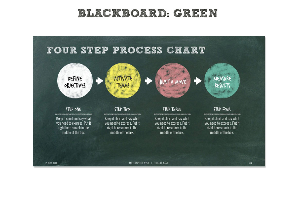 Chalkboard Minimal PPT Template, a Presentation Template by Blixa 6 Studios (Photo 3 of 8)
