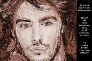 25 Master Class Charcoal Effects PSE, an Action Add-On by Pencil Pixels (Thumbnail 12 of 17)