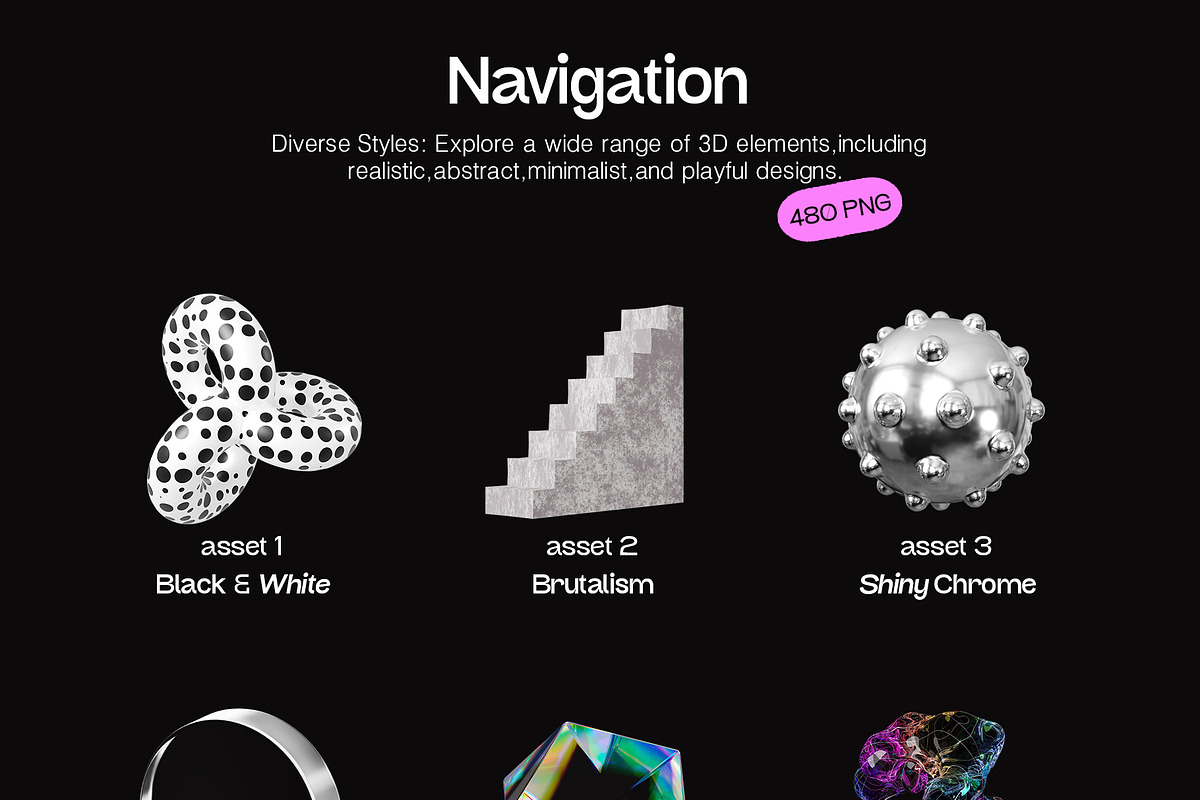 3D Abstract Design LIBRARY, a Graphic by LarysaZabrotskaya (Photo 2 of 24)