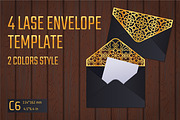 Lace Envelope Template, an Invitation Template by Katyr (Thumbnail 1 of 3)