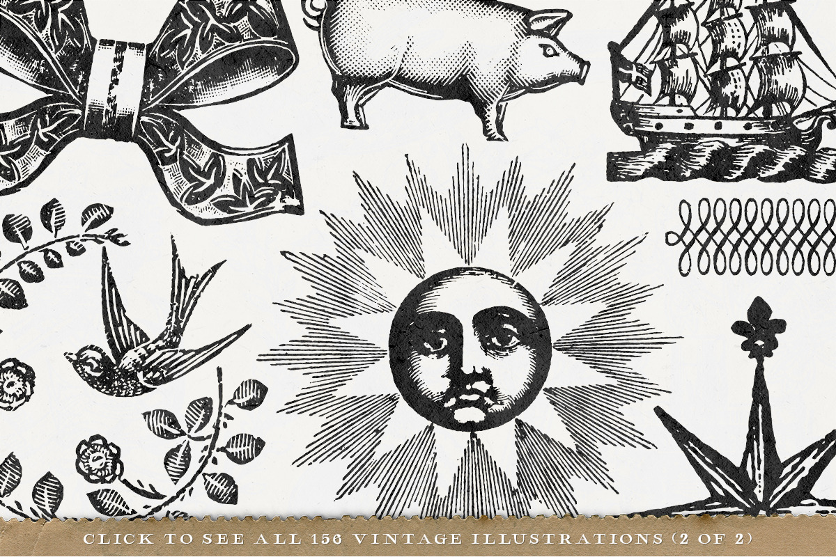 156 Misc. Vintage Illustrations Pack, an Illustration by Century Library (Photo 6 of 6)