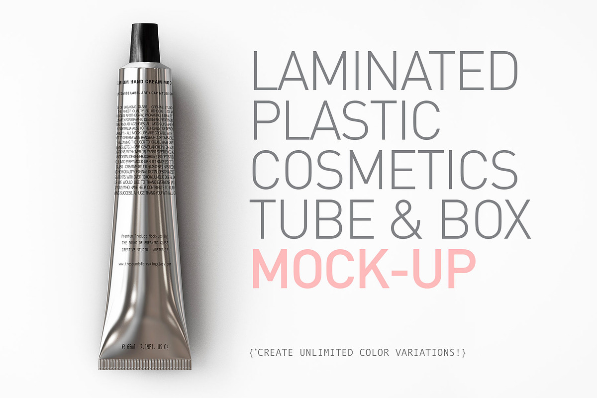 Laminated Cosmetics Tube Mock-Up, a Packaging Mockup by TSOBG (Photo 1 of 23)