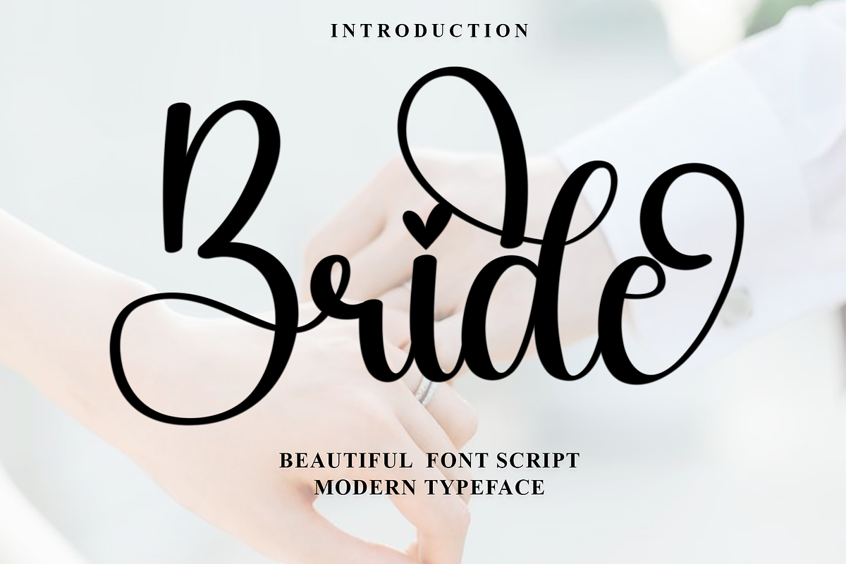 Bride, a Handwritten Font by InermediaSTUDIO (Photo 1 of 8)
