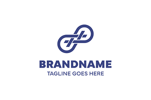 Infinity Hashtag Simple Modern Logo, a Branding & Logo Template by Pray Art Design Studio