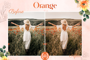 Orange Autumn Lightroom Presets