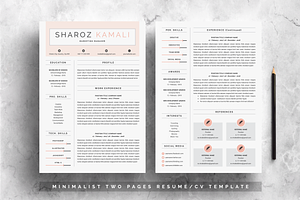 Minimalist Resume 4 Pages Pack