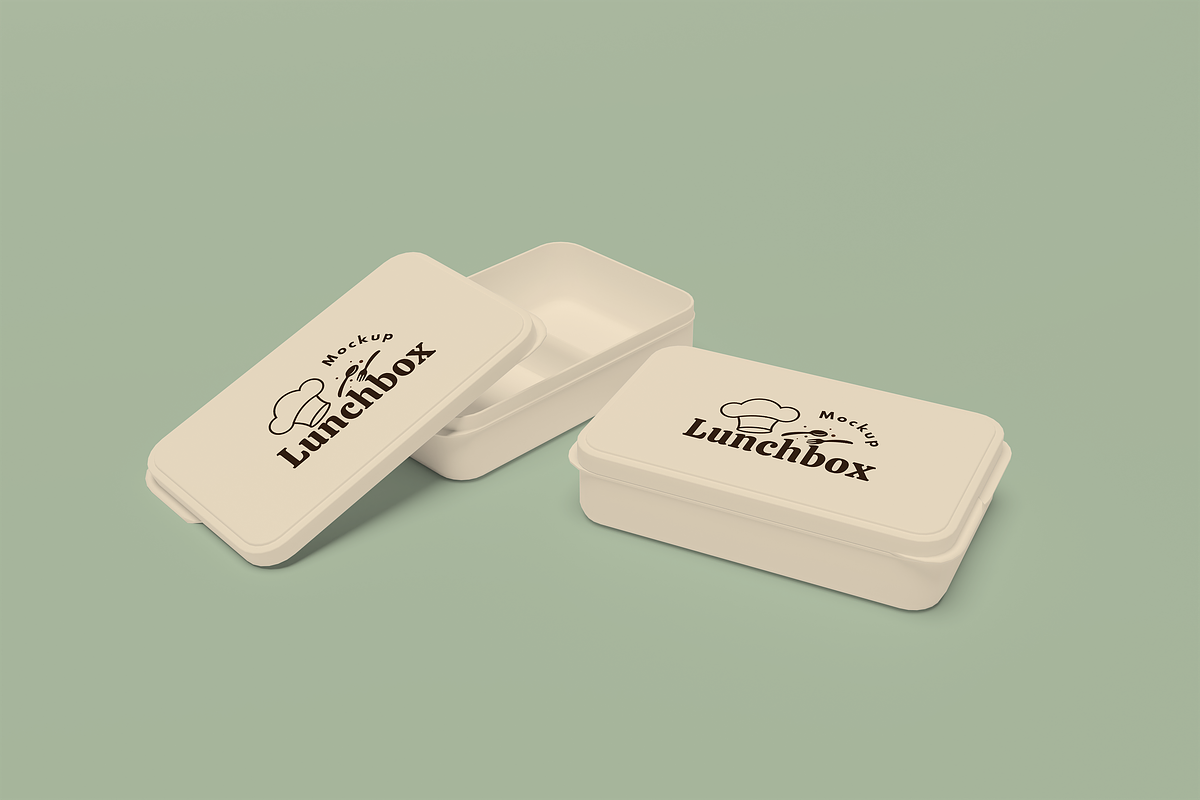 Lunch Box Mockup, a Packaging Mockup by xavier_studio (Photo 5 of 5)