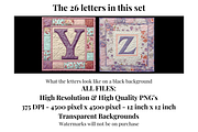 Floral Quilt Alphabet Letters, a Decorative Illustration by Creative Art By SamM (Thumbnail 7 of 10)