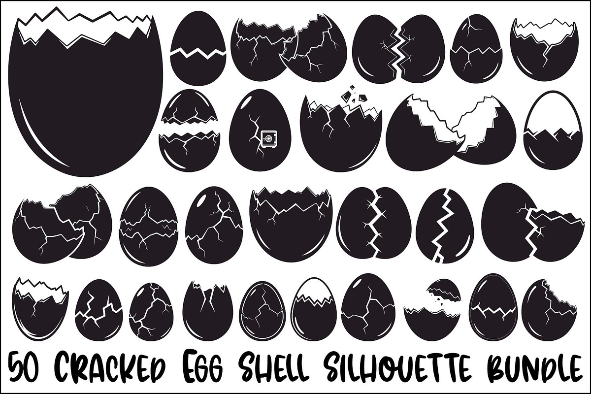 50 Cracked Egg Shell Silhouette, an Illustration by musafir_fashion (Photo 1 of 55)