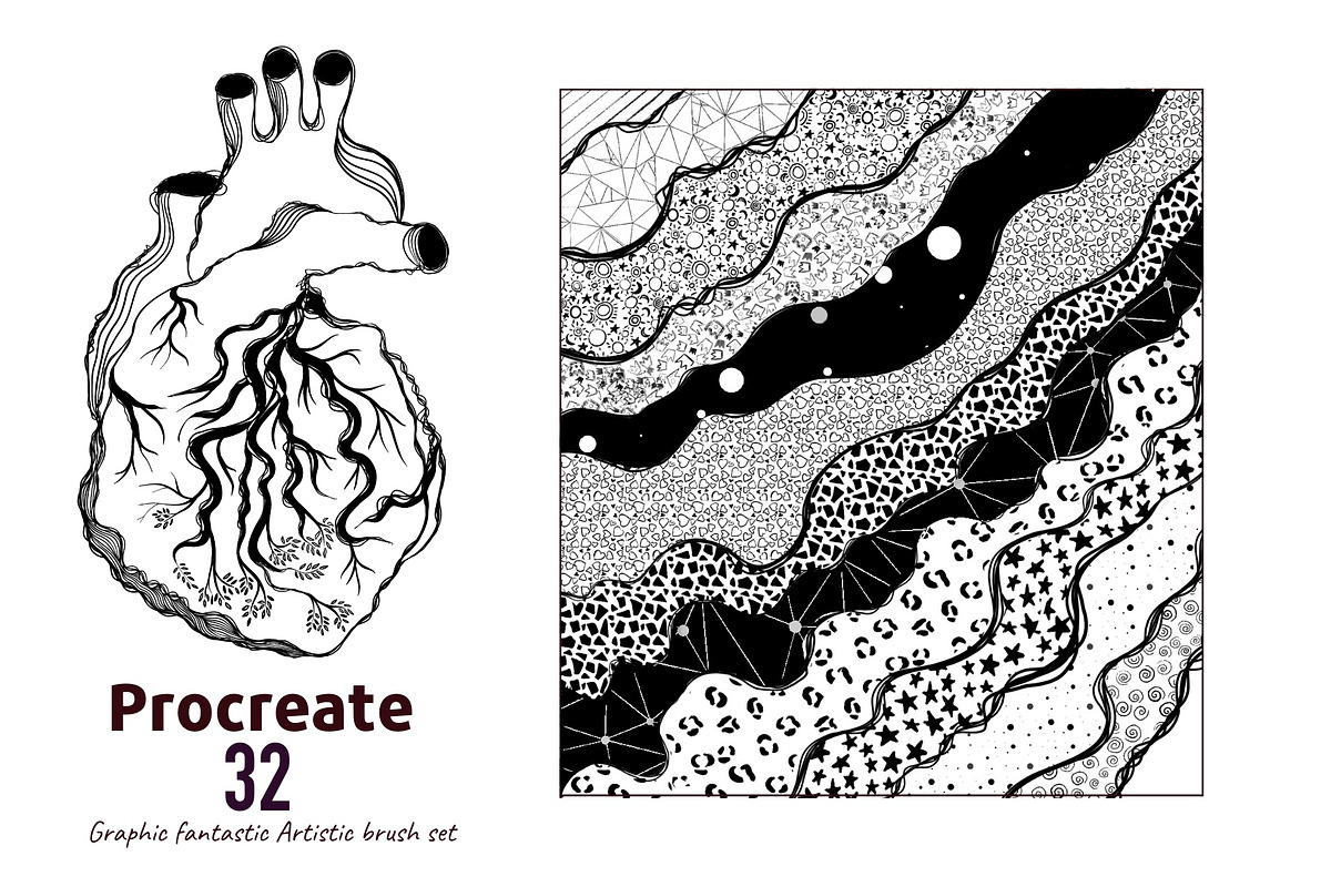 Graphic fantastic artistic, a Brush Add-On by Larisa Popova (Photo 1 of 6)