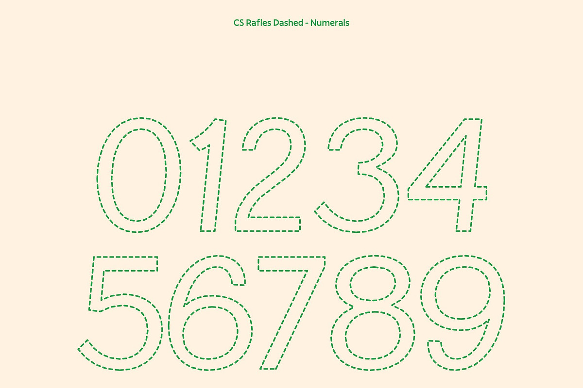 CS Rafles Dashed, a Script Font by Craft Supply Co. (Photo 3 of 8)
