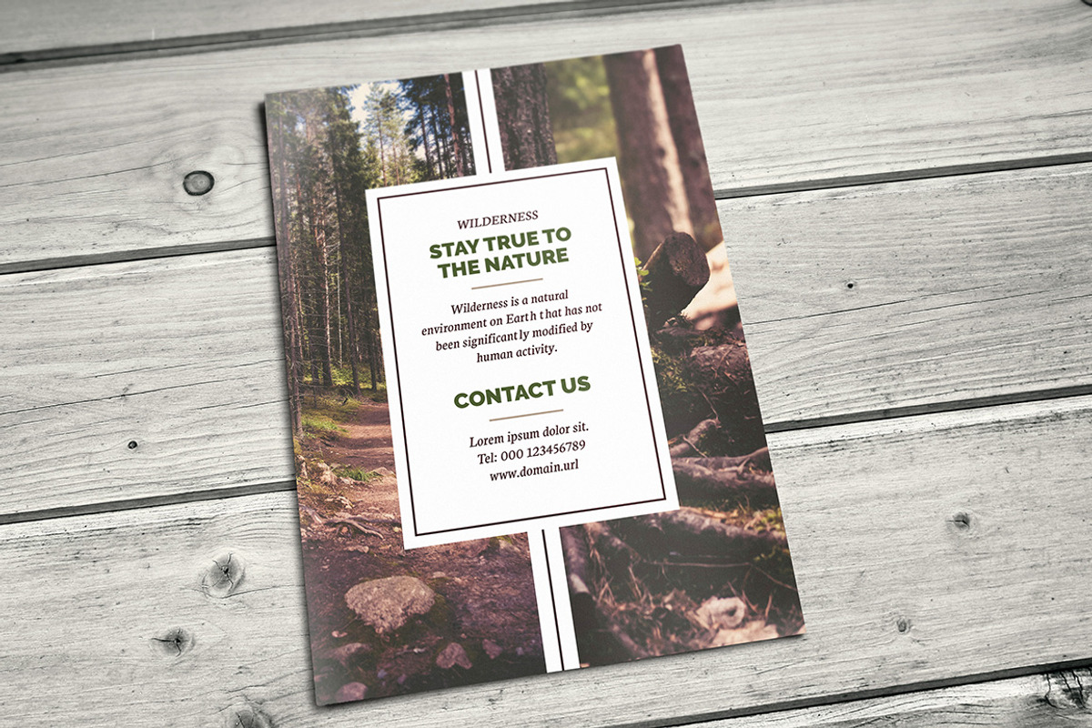 WILDWOOD bi-fold brochure, a Brochure Template by Mikko Lemola (Photo 4 of 6)