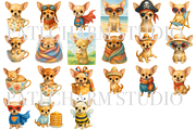 21 Chihuahua Clipart, an Animal Illustration by Pati Charm Studio (Thumbnail 2 of 8)