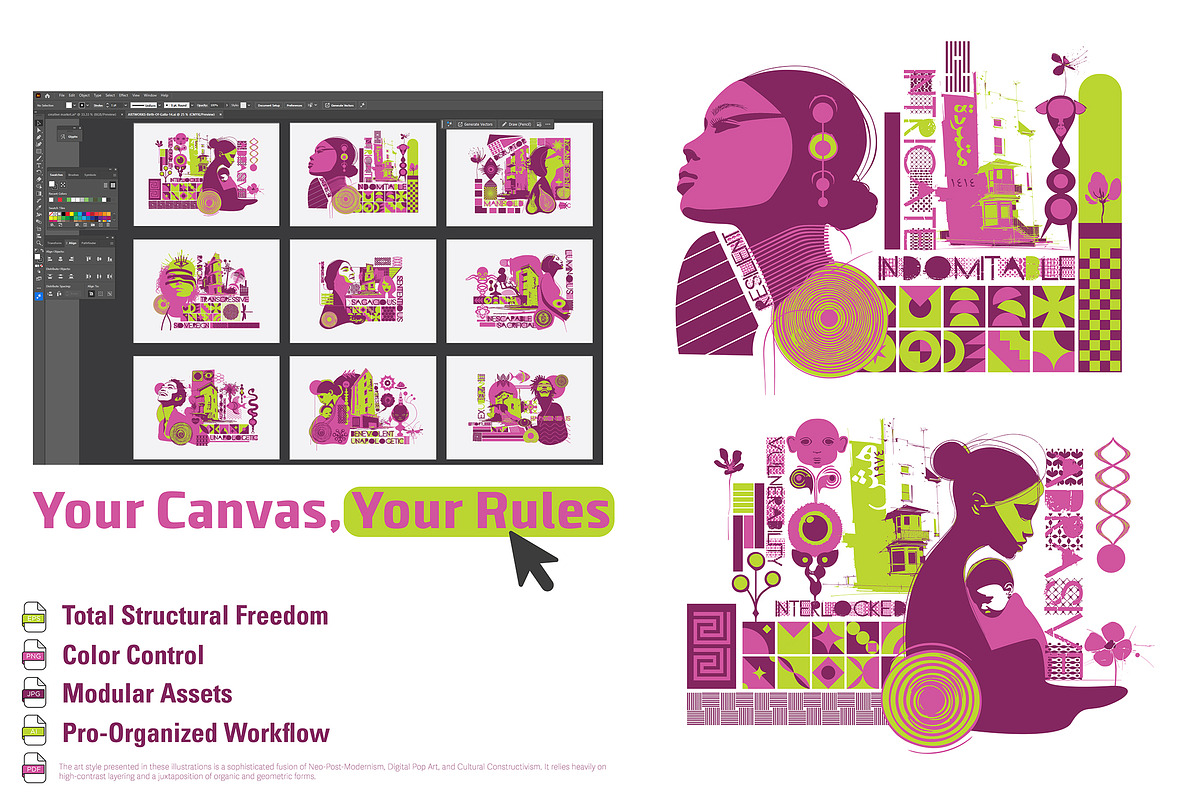 Birth Of Galla - Neopost Modernism, a Person Illustration by ODO Visual Shop (Photo 2 of 12)