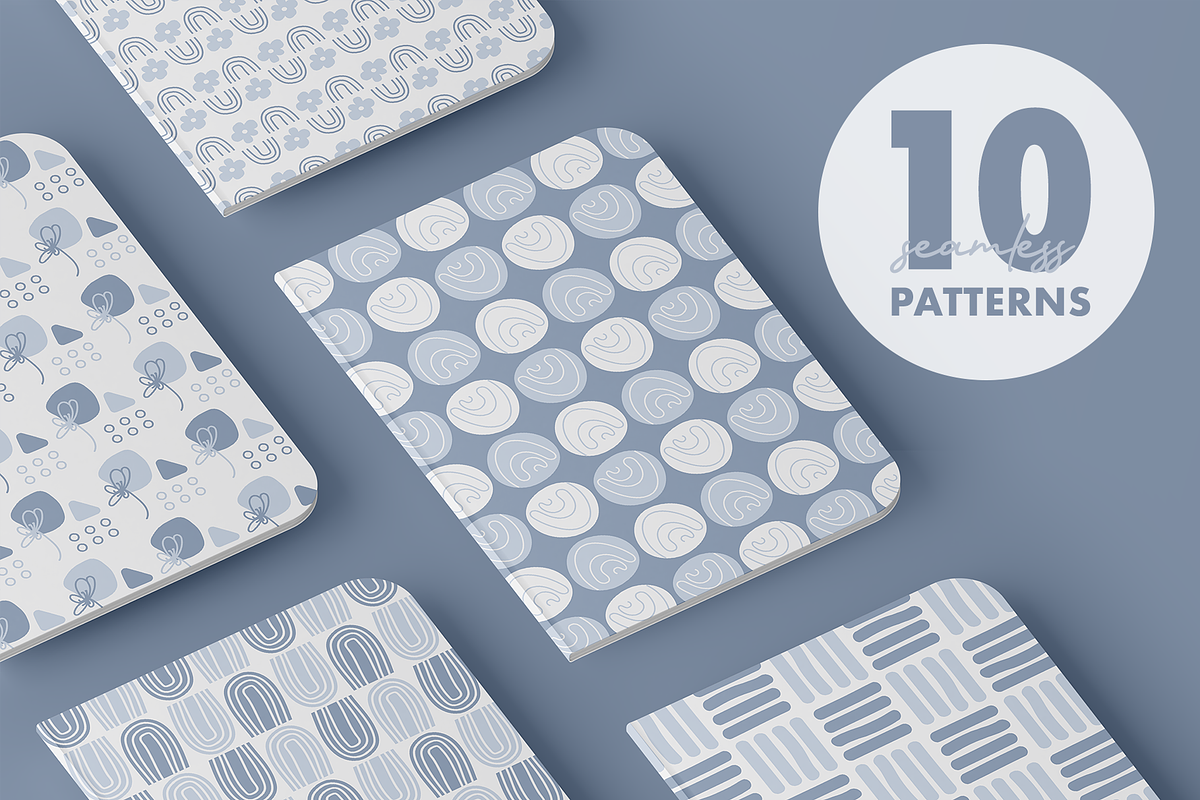 Handmade seamless patterns, a Texture Graphic by Ninos Mandala (Photo 2 of 7)