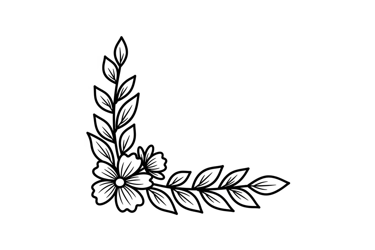 Floral Corner Ornament Clipart Bundl, an Illustration by Creativeshirt (Photo 30 of 48)
