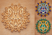 10 Animal Mandalas Set - Laser cut, an Object Graphic by Arshad Ali (Thumbnail 19 of 22)