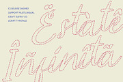 CS Belrise Dashed, a Script Font by Craft Supply Co. (Thumbnail 7 of 8)