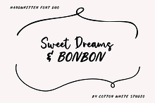 Sweet Dreams & Bonbon Font Duo