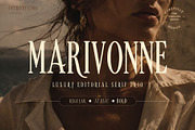 Marivonne Serif Trio, a Serif Font by Voleshads (Thumbnail 1 of 15)