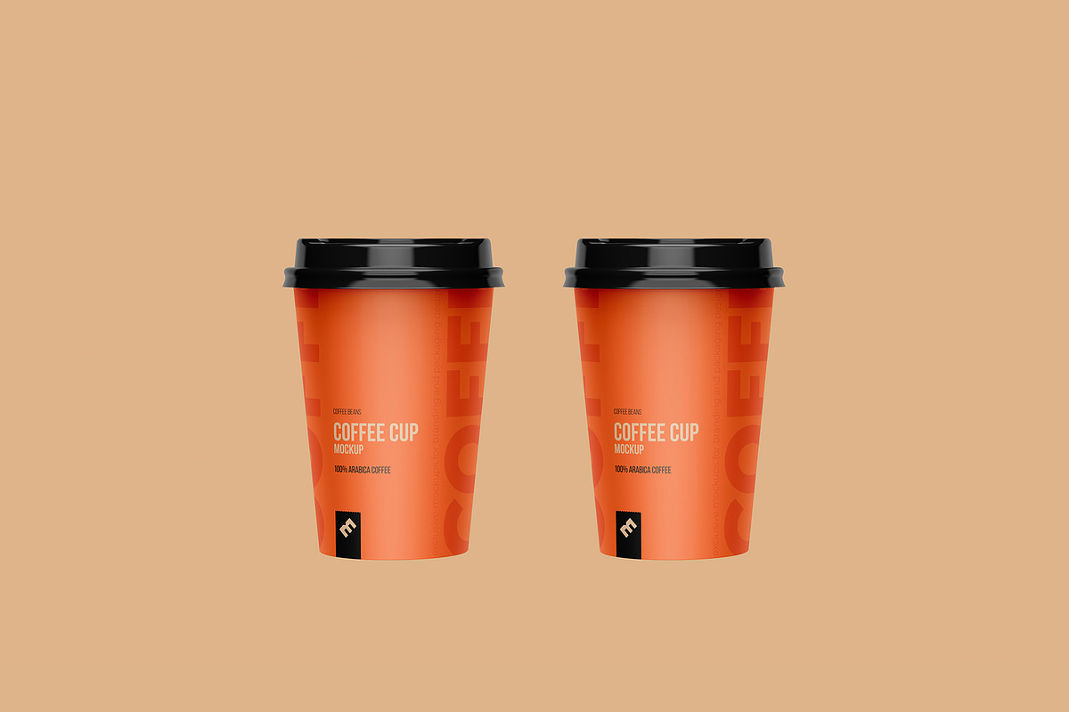 Coffee Cups Holder, Carrier mockup, a Cups & Container Mockup by easymock (Photo 11 of 13)
