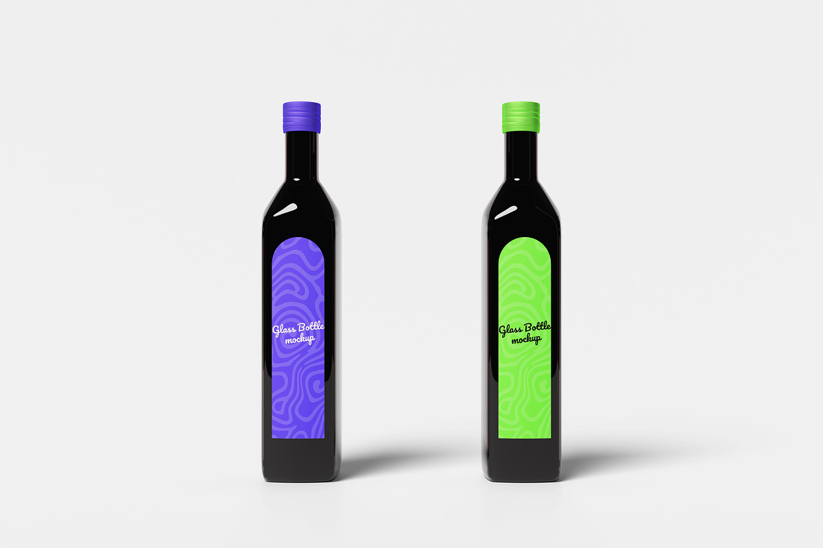 Glass Bottle Mockup, a Packaging Mockup by Hazzpro_Std (Photo 3 of 5)