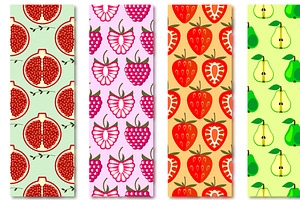 Seamless Patterns with Fruits