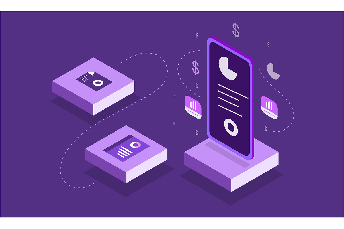 Technology business isometric bundle, a Technology Illustration by foxndeer (Photo 4 of 4)