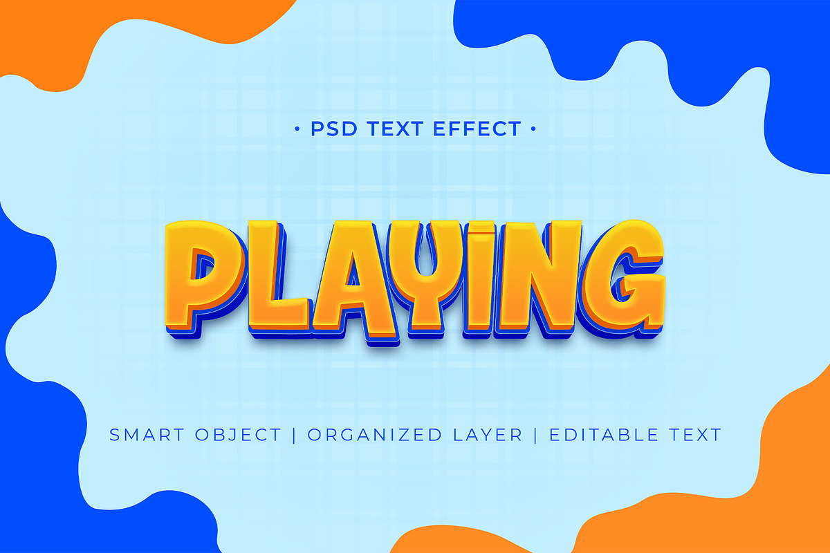Playing Text Effect, a Brushes & More by Asofa Studio